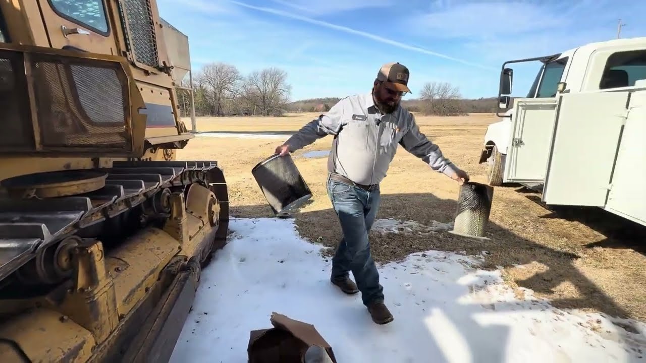 Dozer Engine Fire Repair | Replacing Burnt Air Filters and Lines