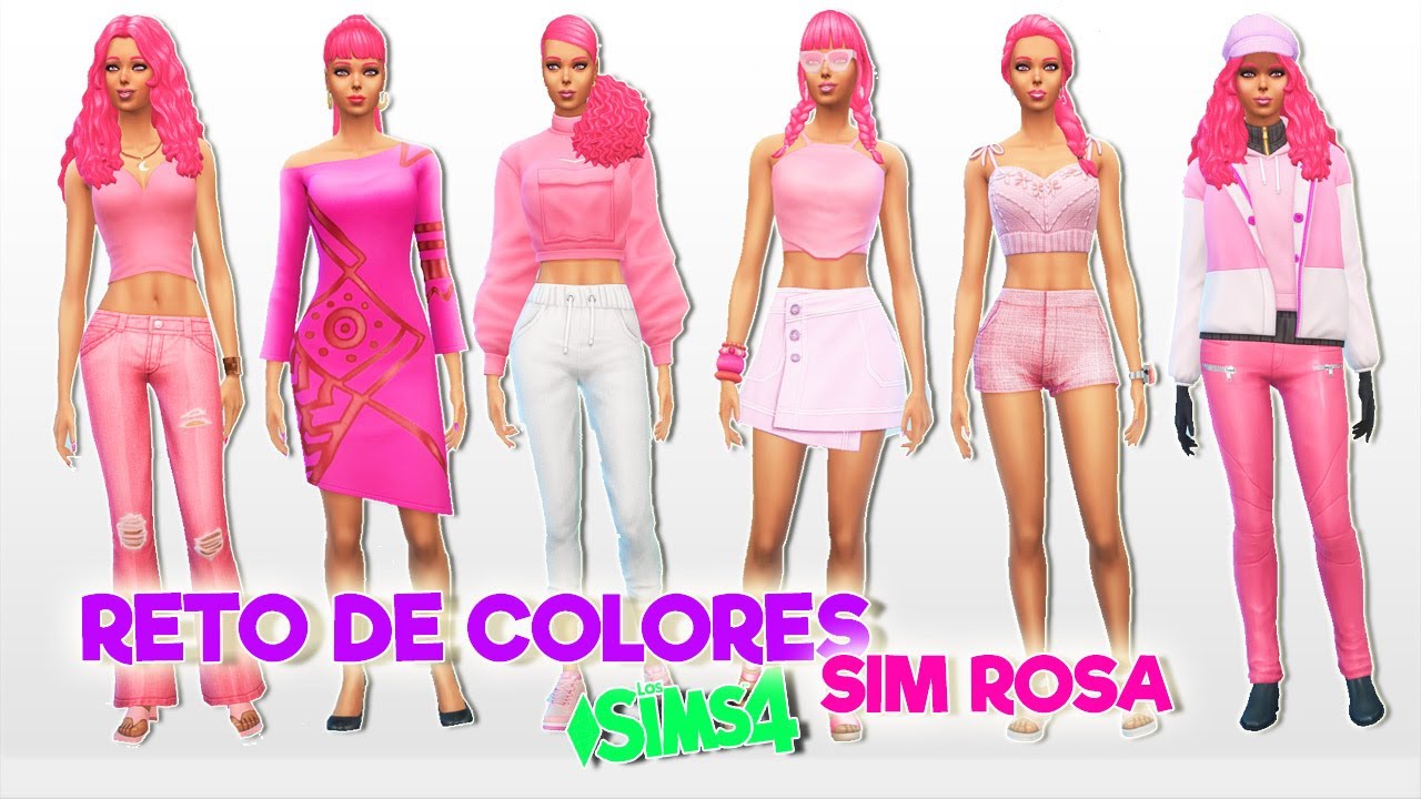 Reto de Colores: Sim Rosa 🩷 Los Sims 4