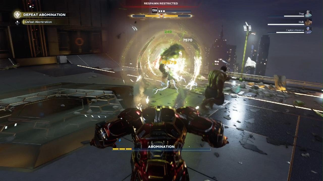 Marvel's Avengers.Hulkbuster vs abomination