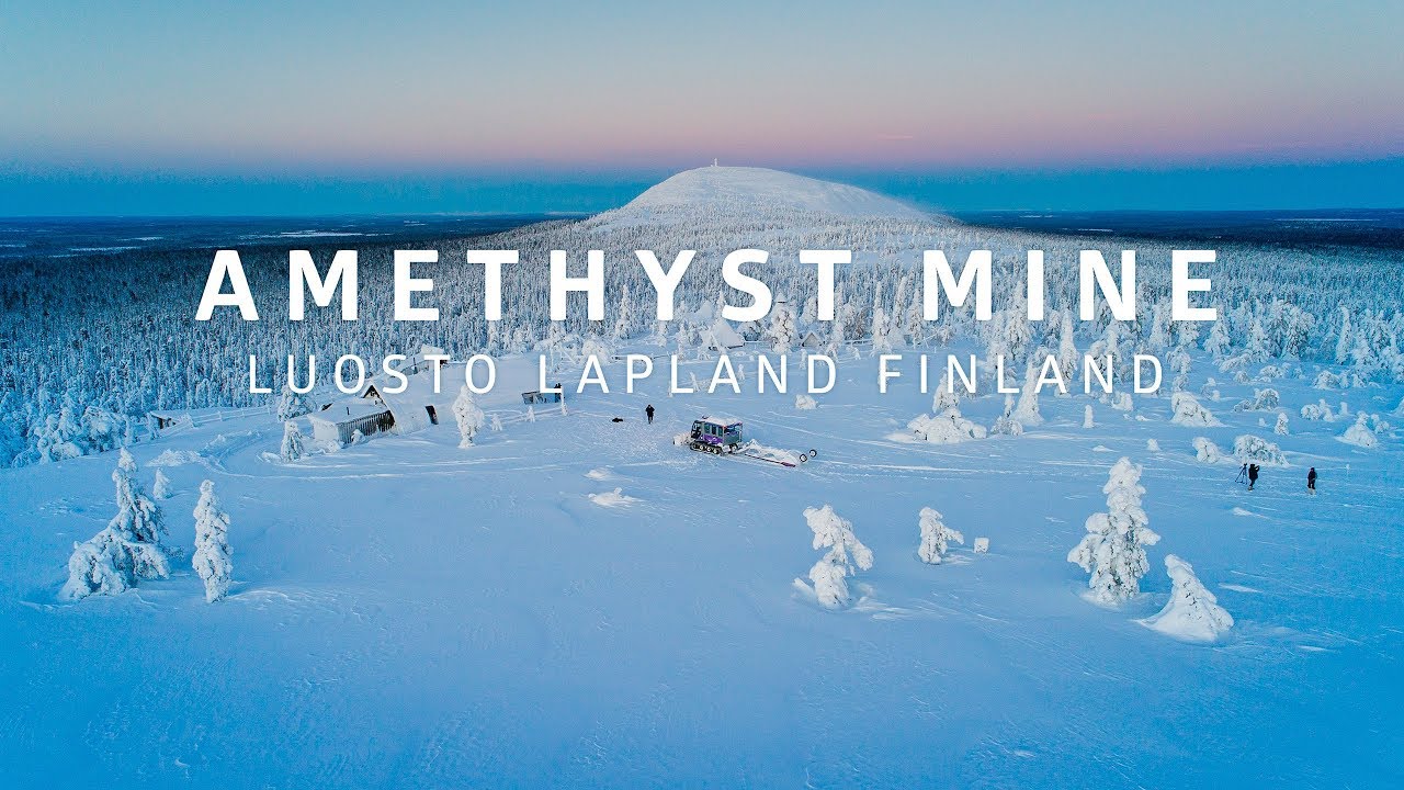 Winter trip to the Amethyst Mine in Luosto Lapland Finland