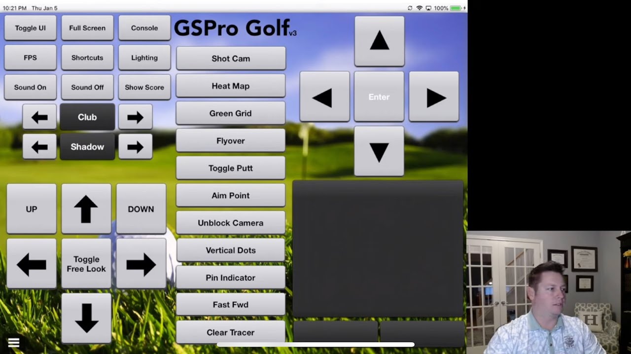 Air Keyboard for iPad and GSPro Layout Tutorial
