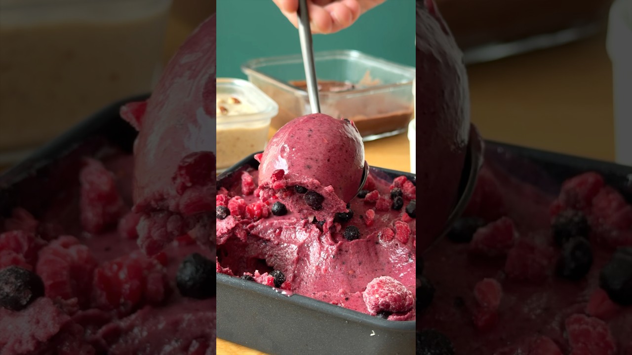 🍦 Cremiges & gesundes Eis in 2 Minuten! 😍