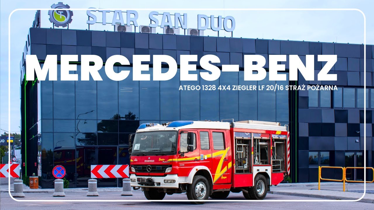 MERCEDES-BENZ ATEGO 1328 4x4 ZIEGLER LF 20/16 | W&oacute;z strażacki na sprzedaż