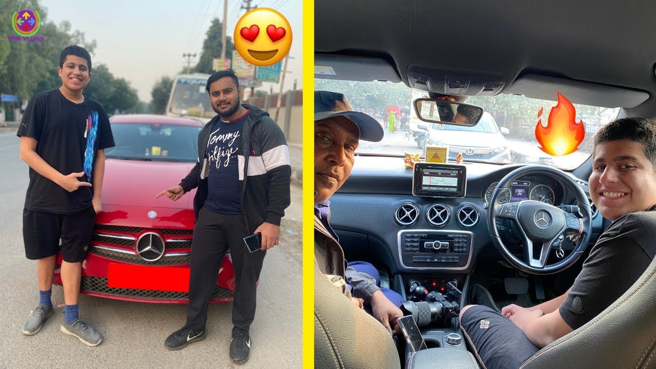 DRIVING MY MERCEDES for the FIRST TIME !! 😍😱