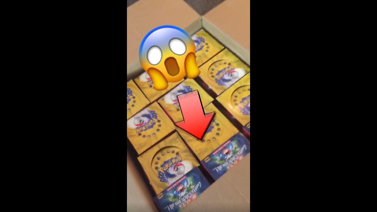 Он нашел 60 коробок с бустерами базового набора покемонов на складе!😱