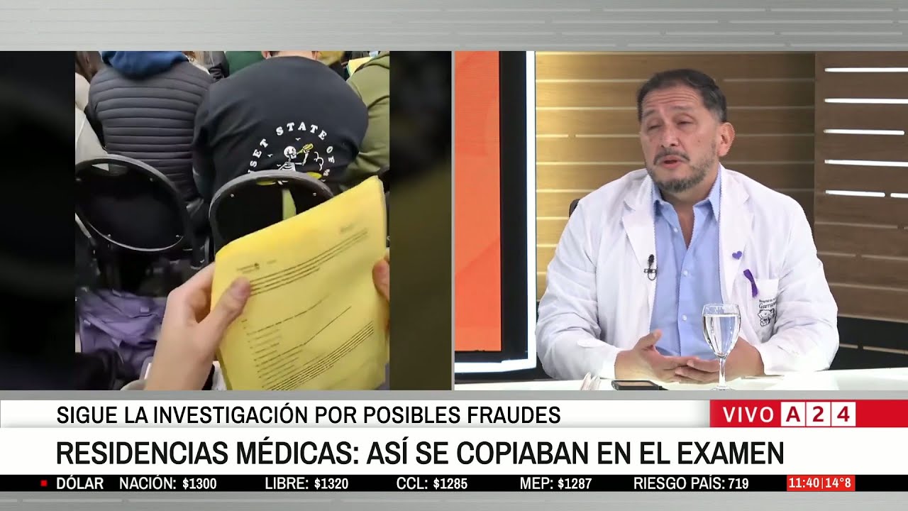 🔴 Residencias médicas: así se copiaban en el examen