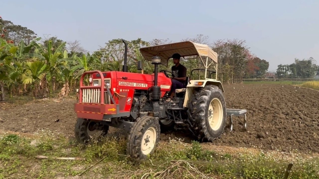 Swaraj 855 FE Tractor Working With Kaltivator | Swaraj 2wd Tractor Video | Rafiktractorwala