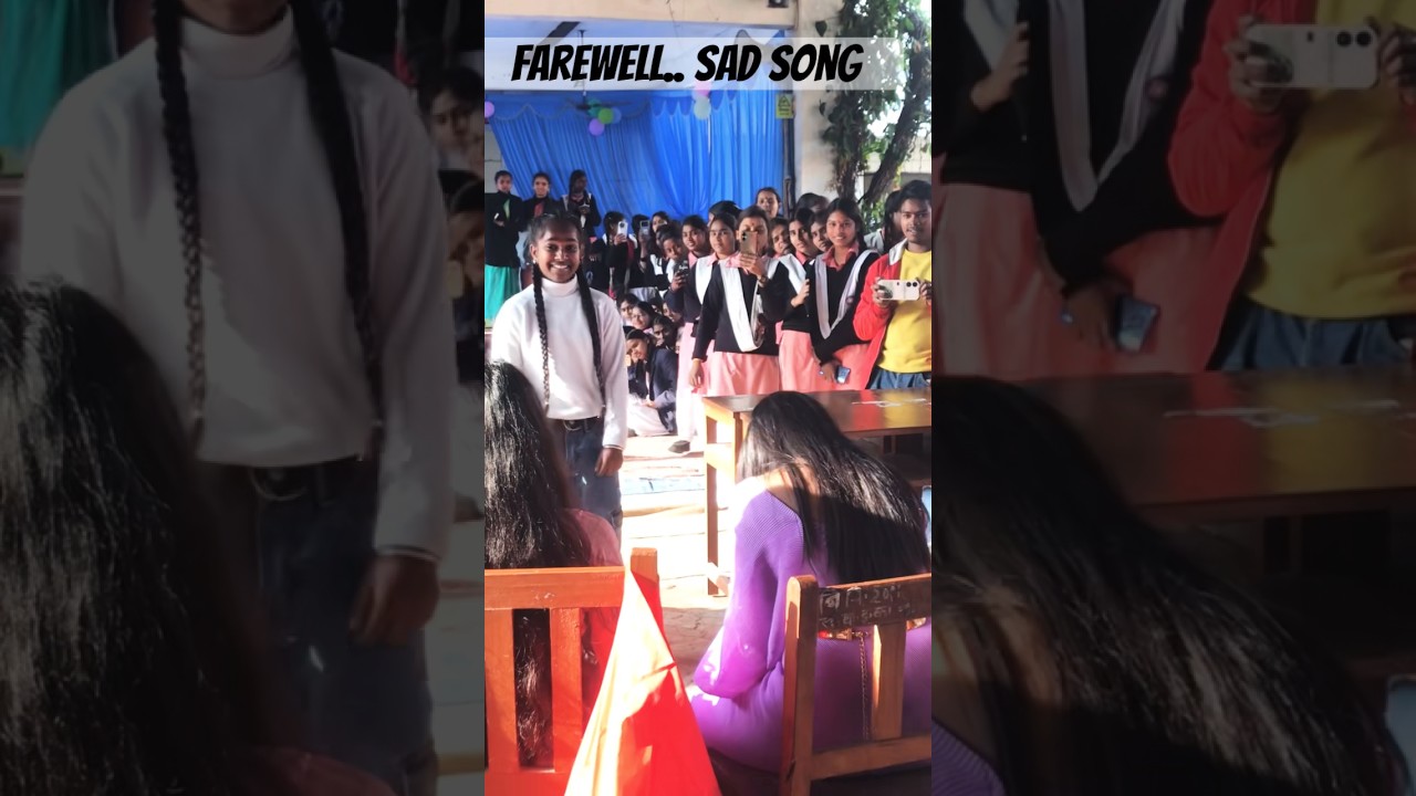 Sad moments for class 12th ..😟😔farewell party