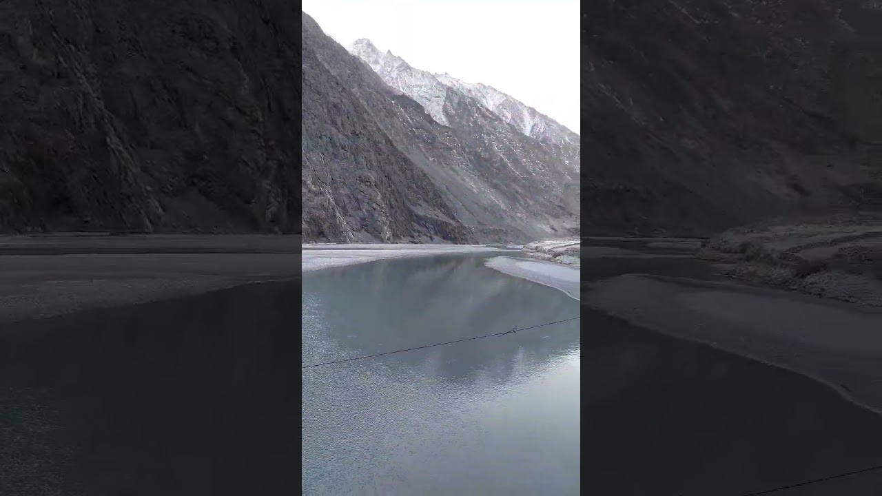 Most Dangerous bridge in the world. Hussaini bridge. #Hunza. #hussainibridge  @adilqaziOfficial