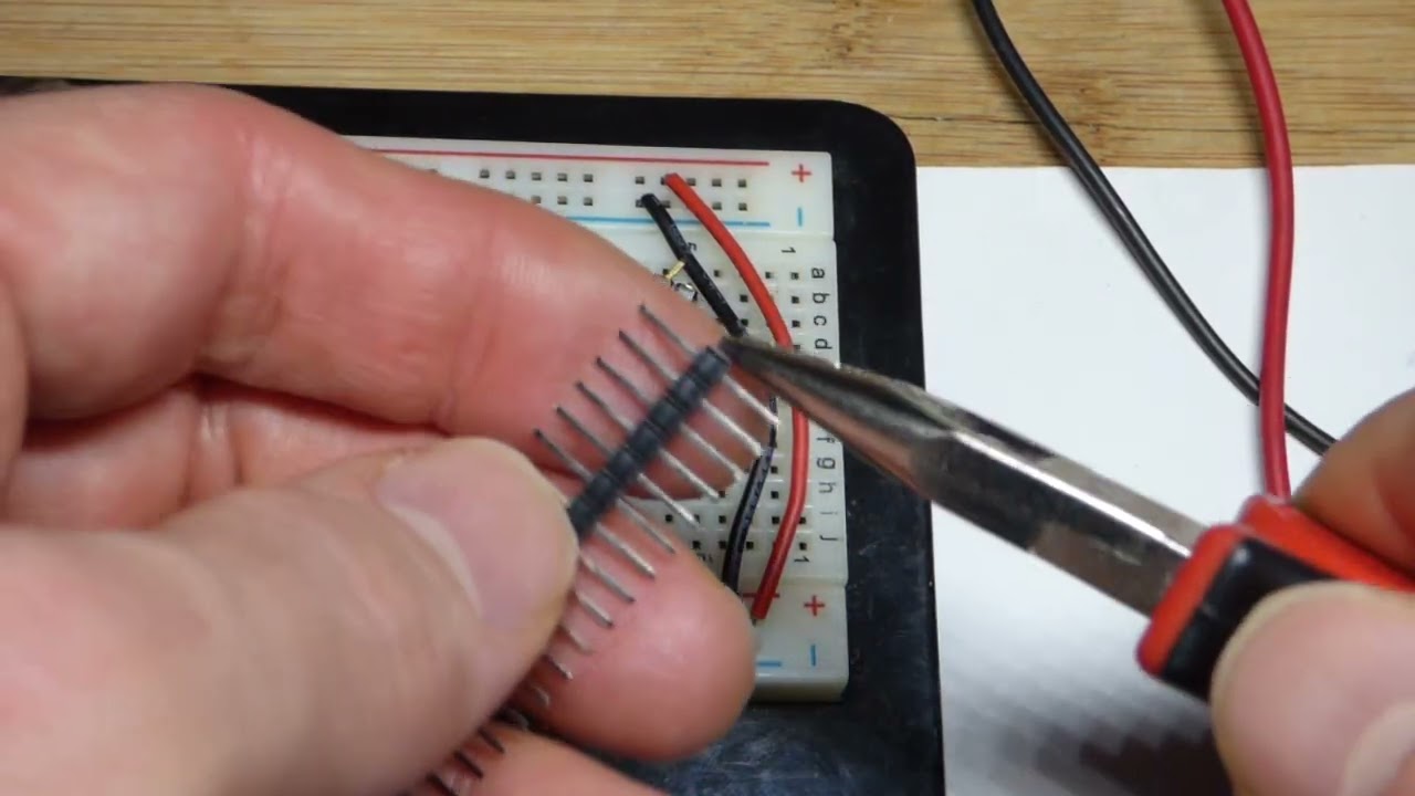 How To Add Header Pins To A Breadboard