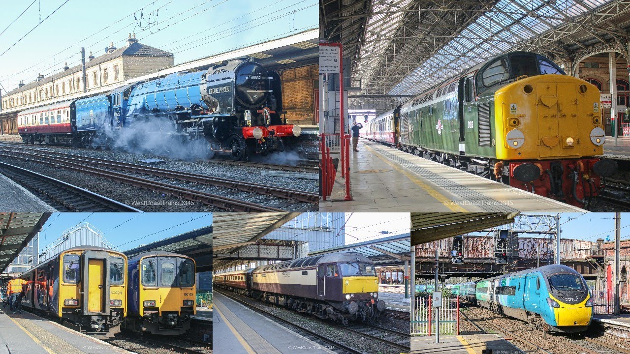 Trains at Preston seeing 60532 Blue Peter, 40013 Andania & more 05.03.2025
