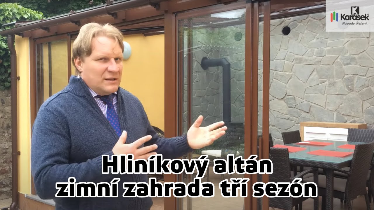 Hliníkový altán neboli zimní zahrada tří sezón