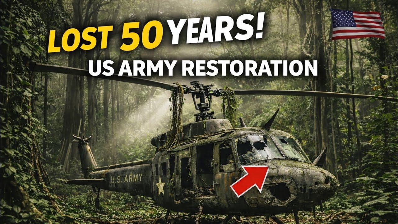 Lost for 50 Years! Abandoned US Army Huey Helicopter Restoration Will Shock You