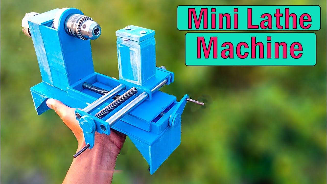 How To Make Mini Lathe Machine From PVC pipe With 775 Motor