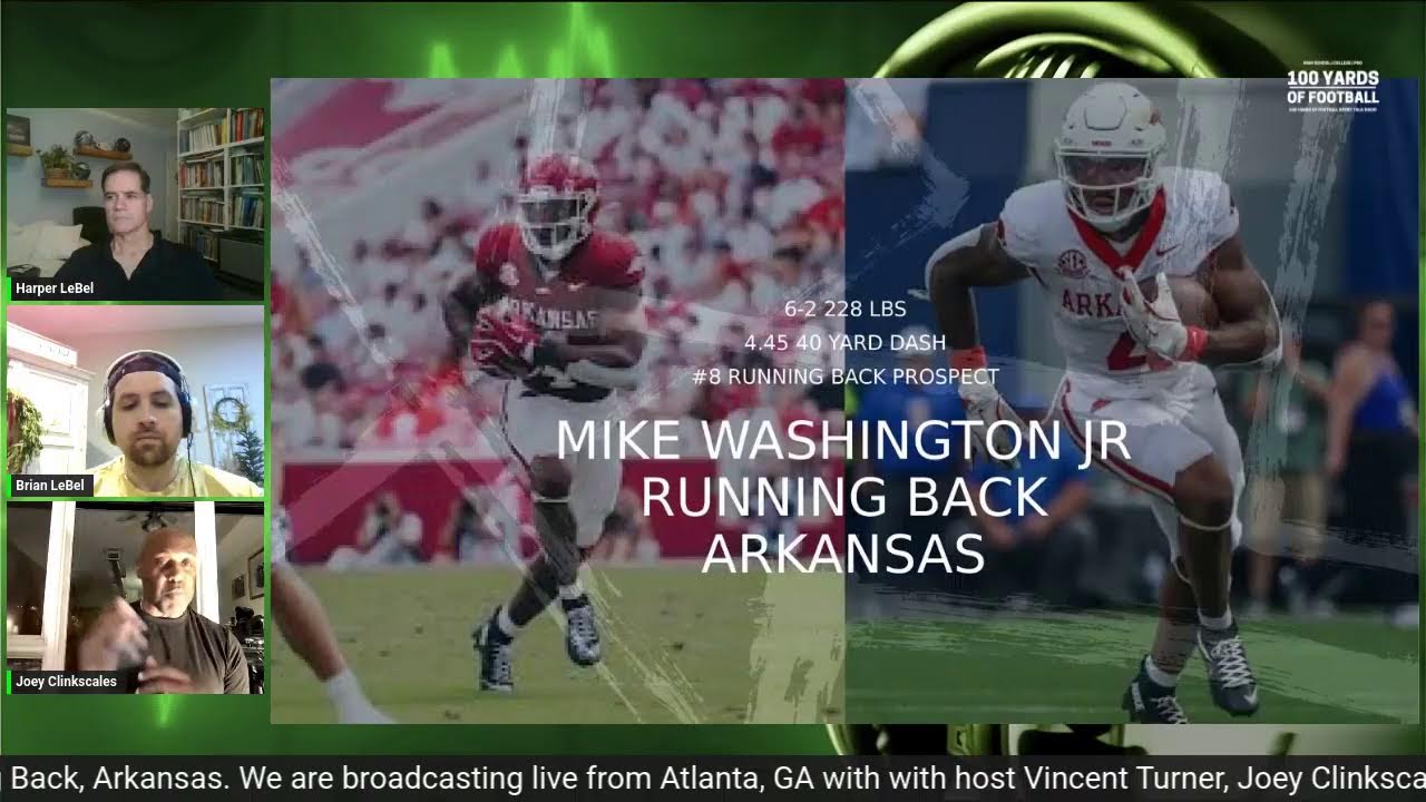 2026 NFL Draft Prospect Show Featuring Mike Washington Jr., RB, Arkansas