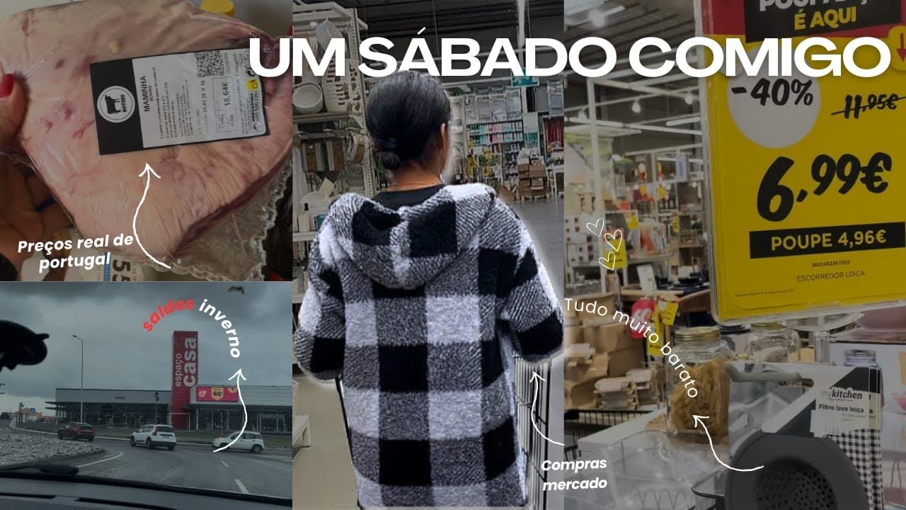 Dia de mercado/ saldos no Espaço Casa/ Mercadona/ Compras do mês