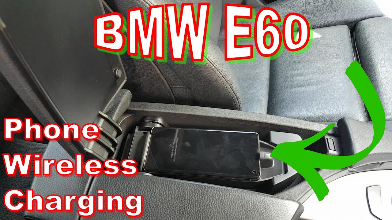 BMW E60 OEM mobile phone wireless charging retrofit...