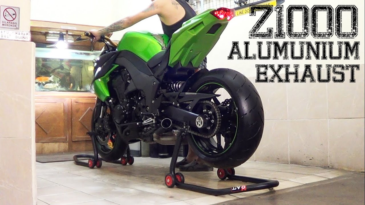 Kawasaki Z1000 2013 Exhaust Alumunium Black Series, 99%(istimewa)