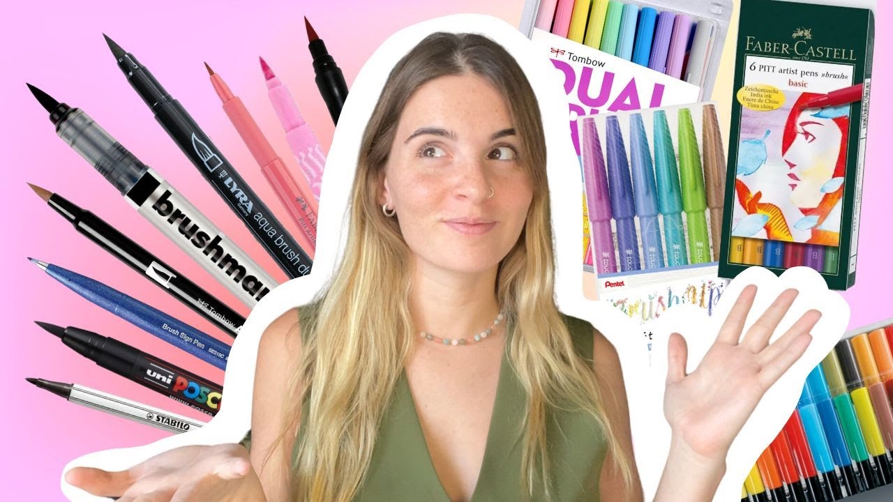 TOP 5 - LOS MEJORES MARCADORES/PLUMONES PUNTA PINCEL | Lettering Tips &iquest;cu&aacute;les comprar?