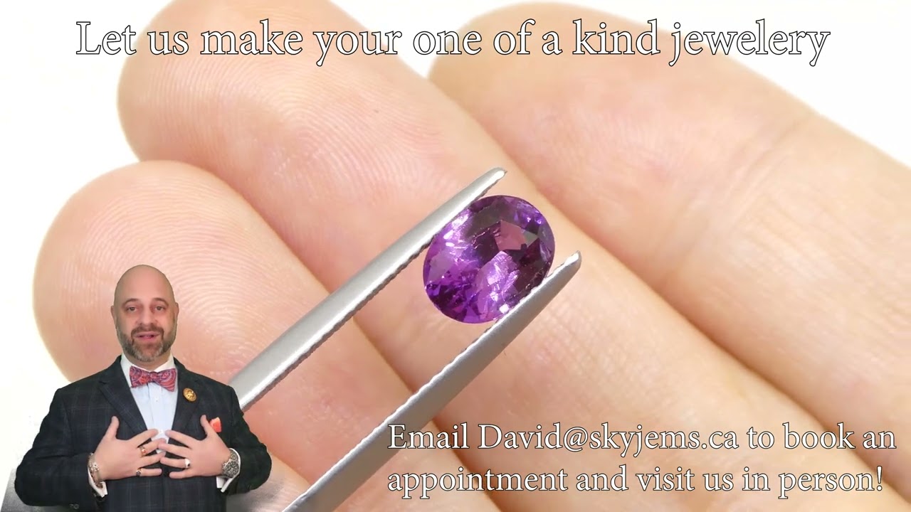 1.51ct Oval Vivid Pink-Purple Sapphire GIA Certified Vietnam - GIAS0345