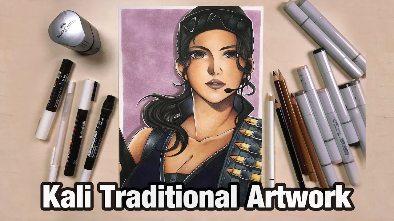 Copic Marker Illustration - Drawing Kali Operation Shifting Tides