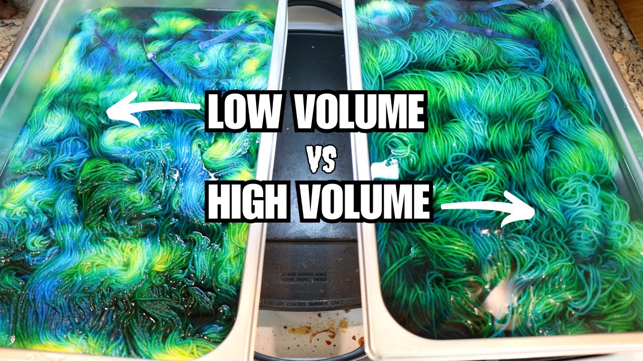 Low Volume vs High Volume Dyebaths; Dyeing Yarn a Different Color on Each Side (Dyepot Weekly 612)