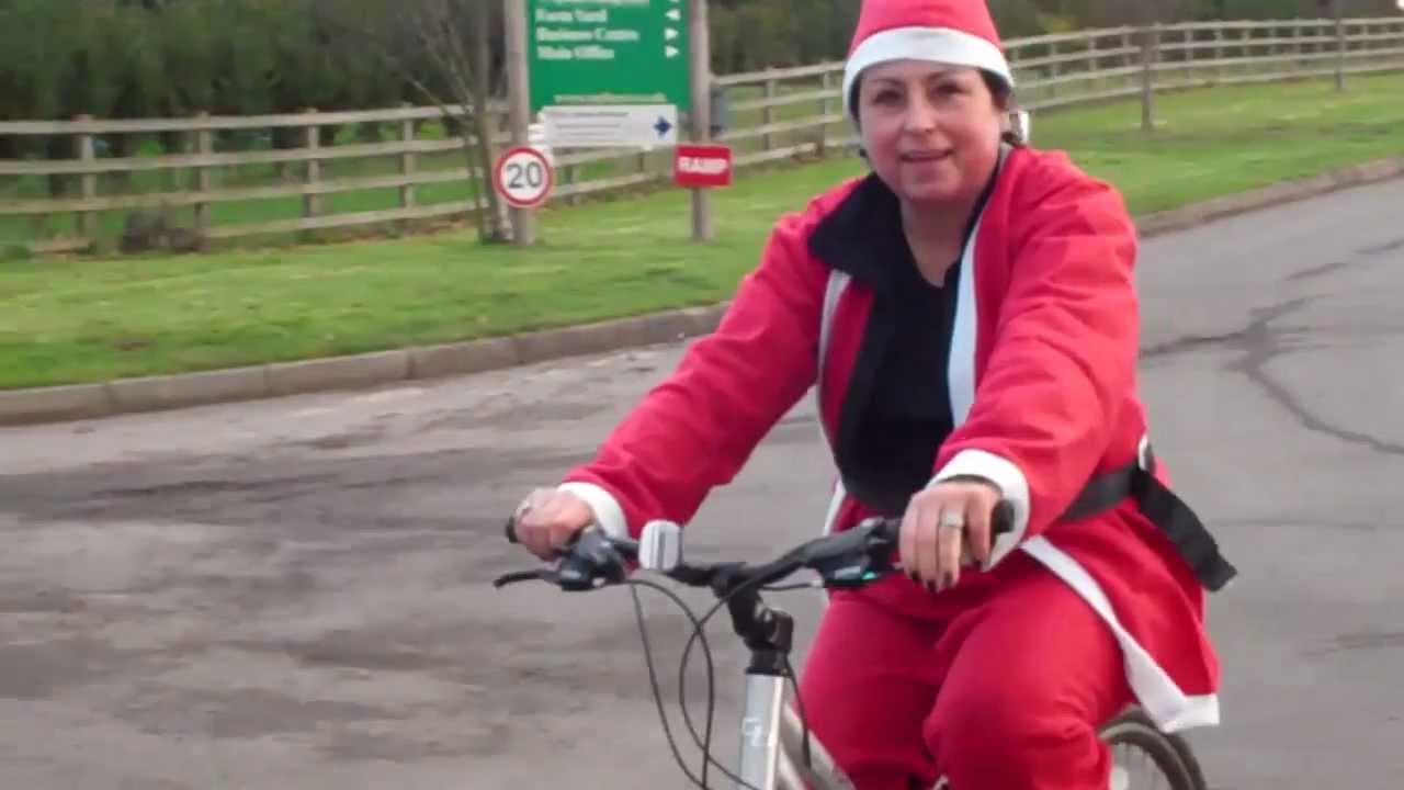 St Richard's Hospice  Santa Cycle Ride 2012