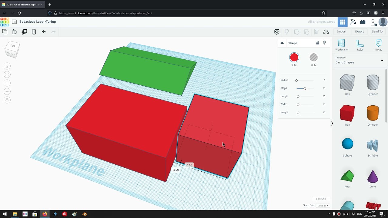 Совет по TinkerCAD — пошаговое руководство по привязке одного объекта к другому.
