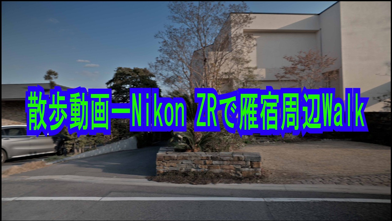 散歩動画－Nikon ZRで雁宿周辺Walk