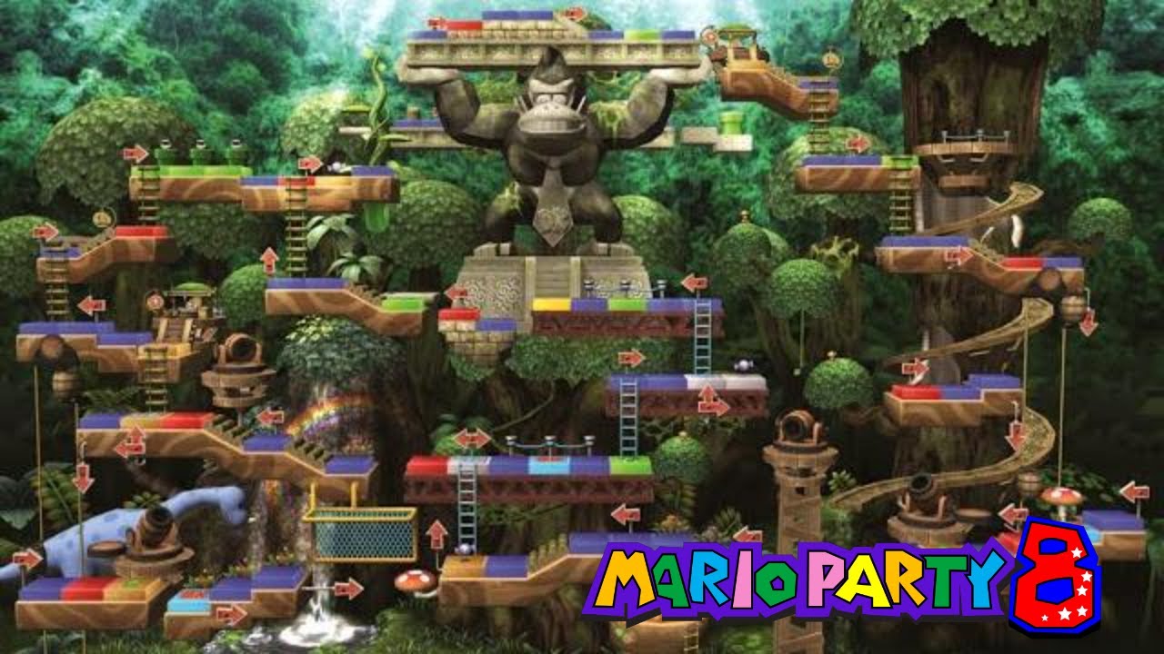 MARIO PARTY 8 DK's TREETOP TEMPLE (Very Hard Difficulty)