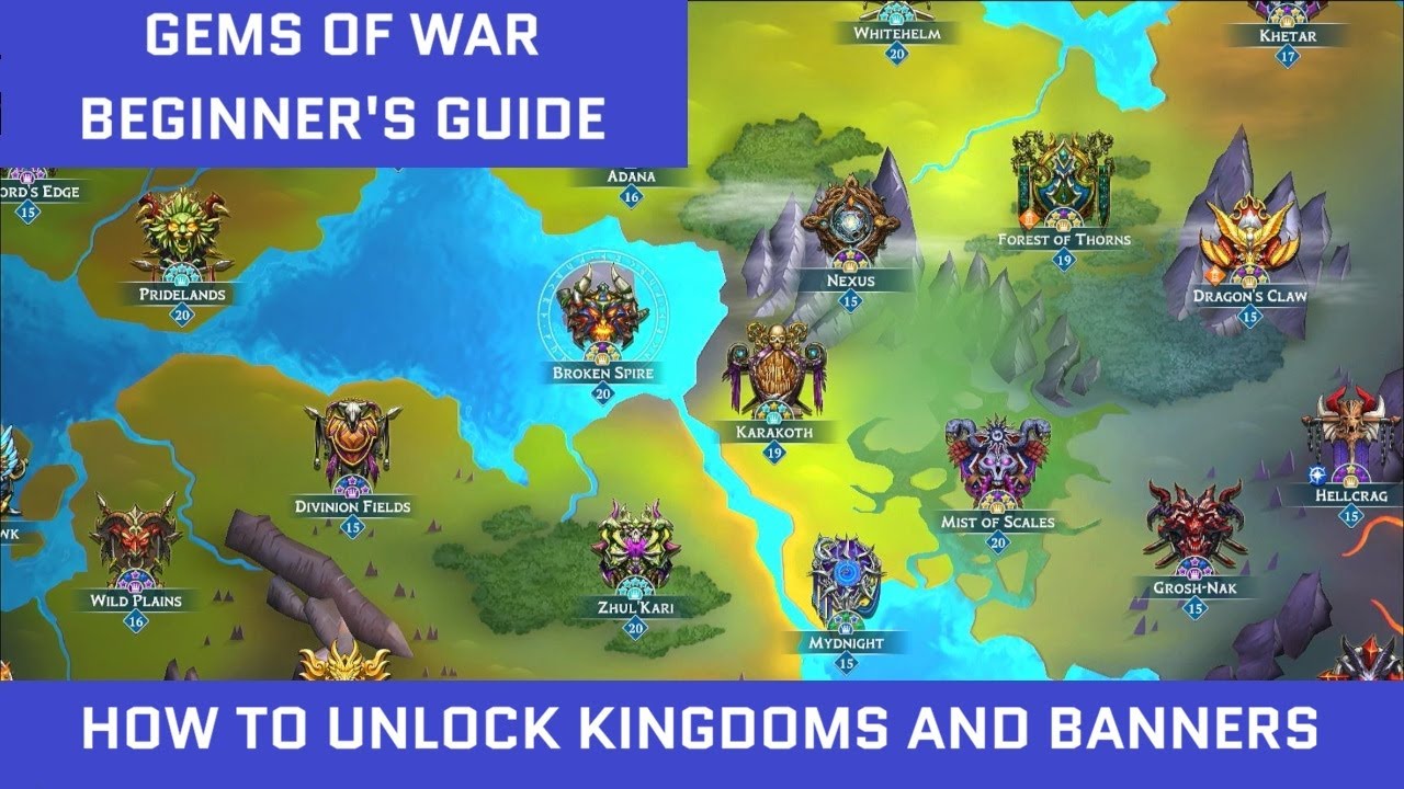 Gems of War Beginner Guide: How to Unlock Kingdoms & Use Banners (2026 Guide)