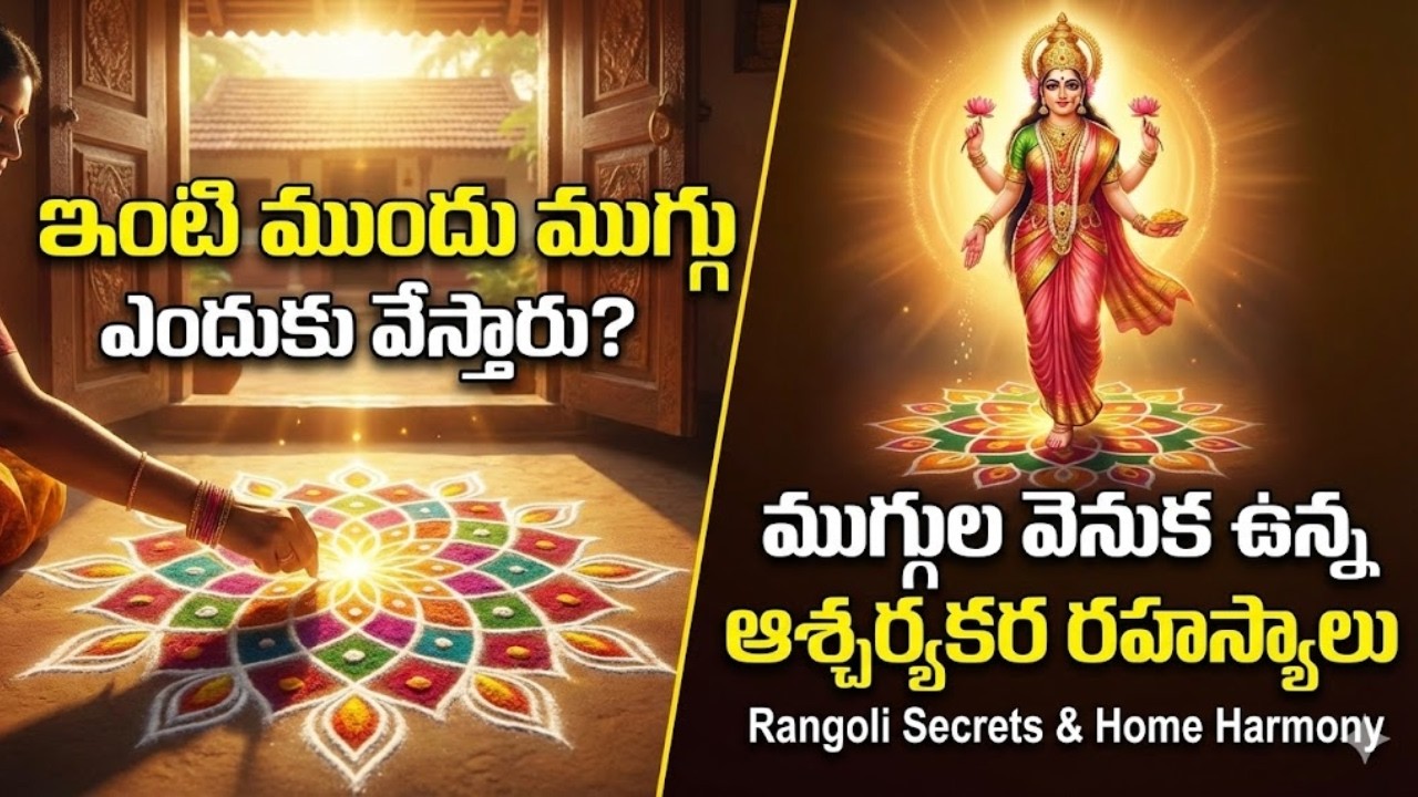 ఇంటి ముందు ముగ్గు ఎందుకు వేస్తారు? ముగ్గుల వెనుక ఉన్న ఆశ్చర్యకర రహస్యాలు