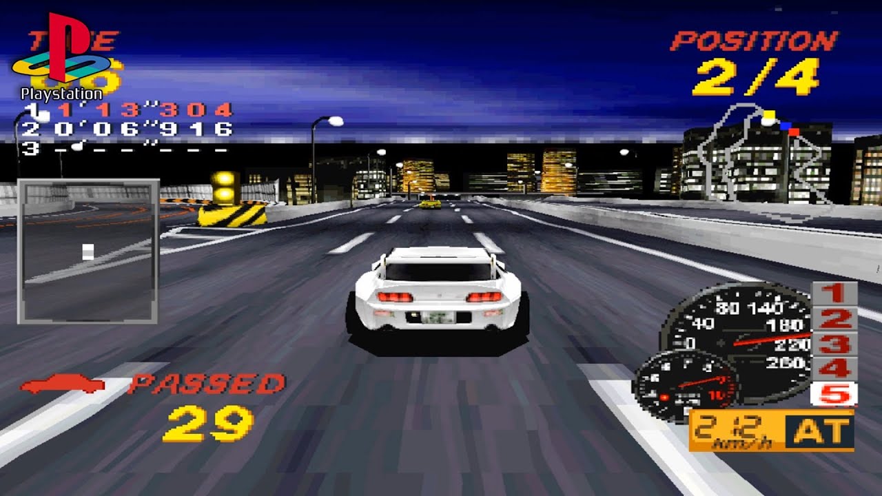 Midnight Run: Road Fighter 2 (PS1 Gameplay)