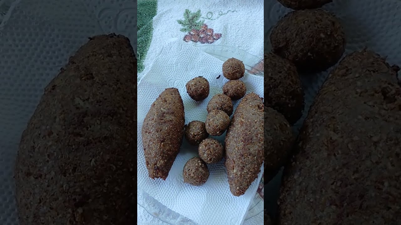 #Comida, kibe frito.
