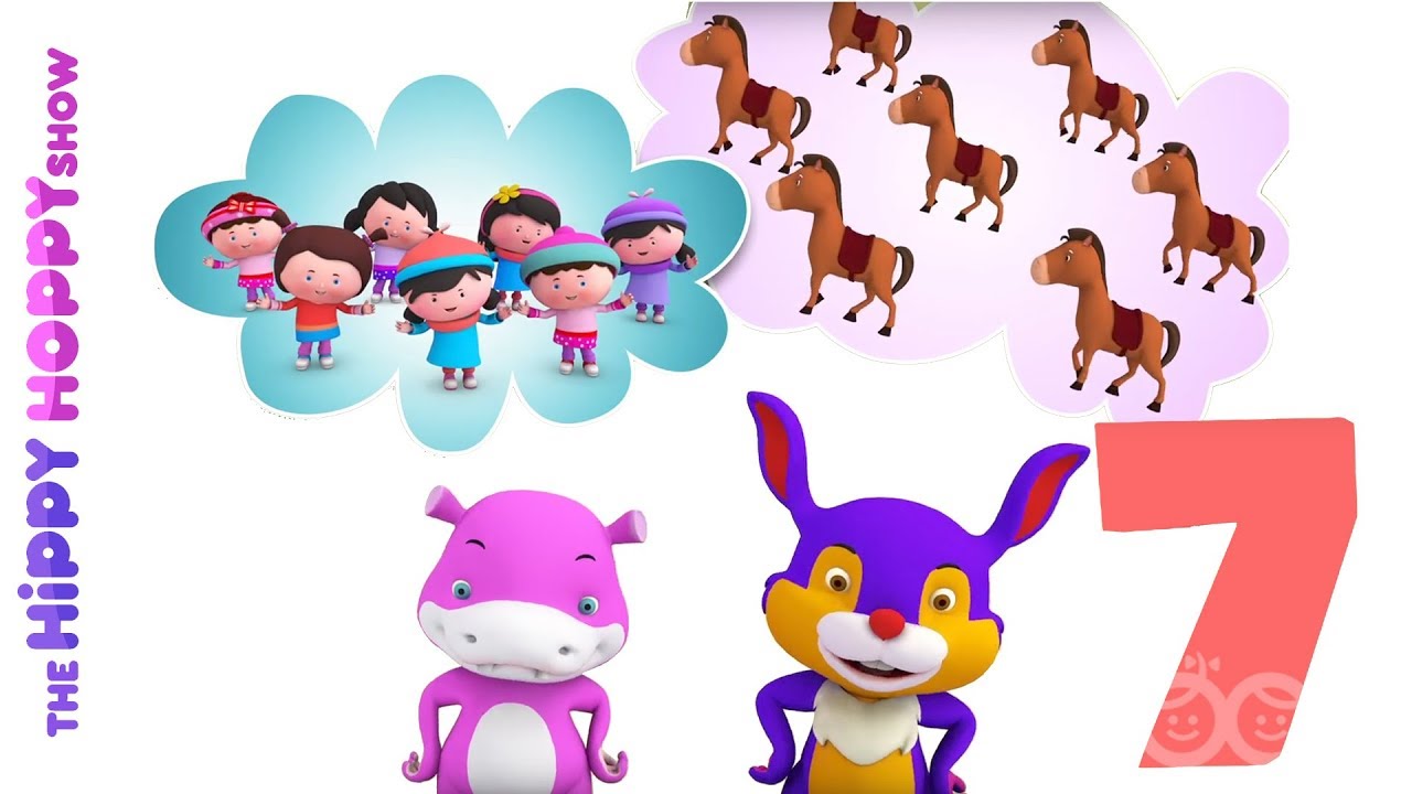 Number Seven | Original Number and Counting Songs for Children | Hippy Hoppy Show