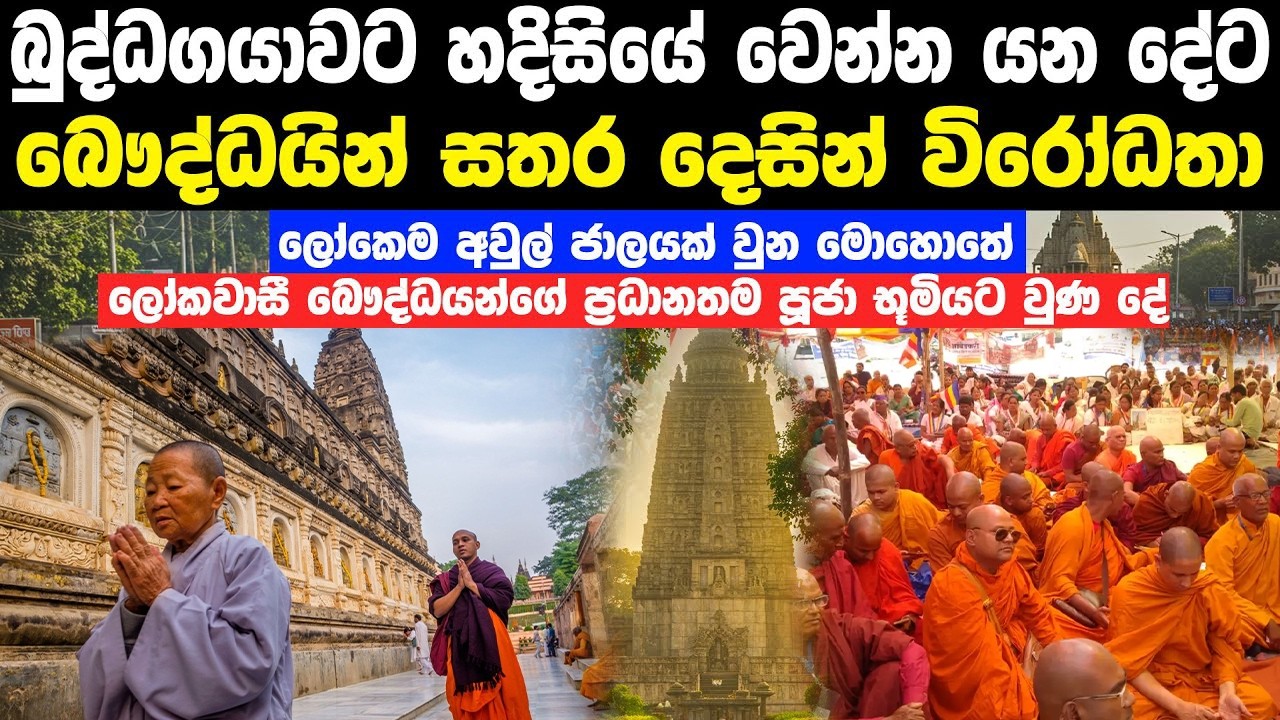 බෞද්ධයන්ගේ බුද්ධගයා පුදබිමට හදිසියේ වෙන්න යන දේ | Story Of India Bodh Gaya