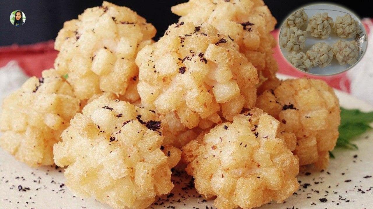 Deep Fried Shrimp Ball Recipe | Delicious Prawn Ball with Bread