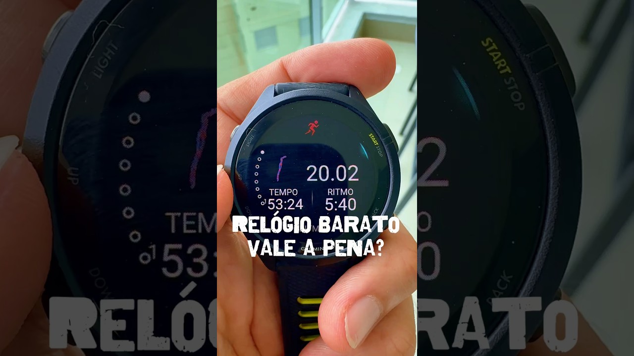 Ser&aacute; que um rel&oacute;gio GPS baratinho vale a pena hoje em dia? #gps #garmin #corridaderua