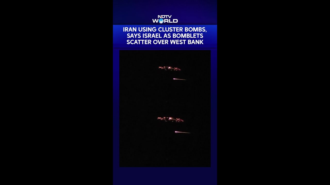 On Camera: Bomblets Scatter Over West Bank, Israel Says Iran Using Cluster Bombs