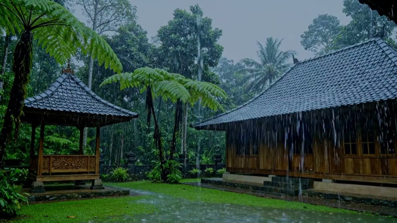 Heavy Rain Sounds for Sleeping | 3 Hour Loop