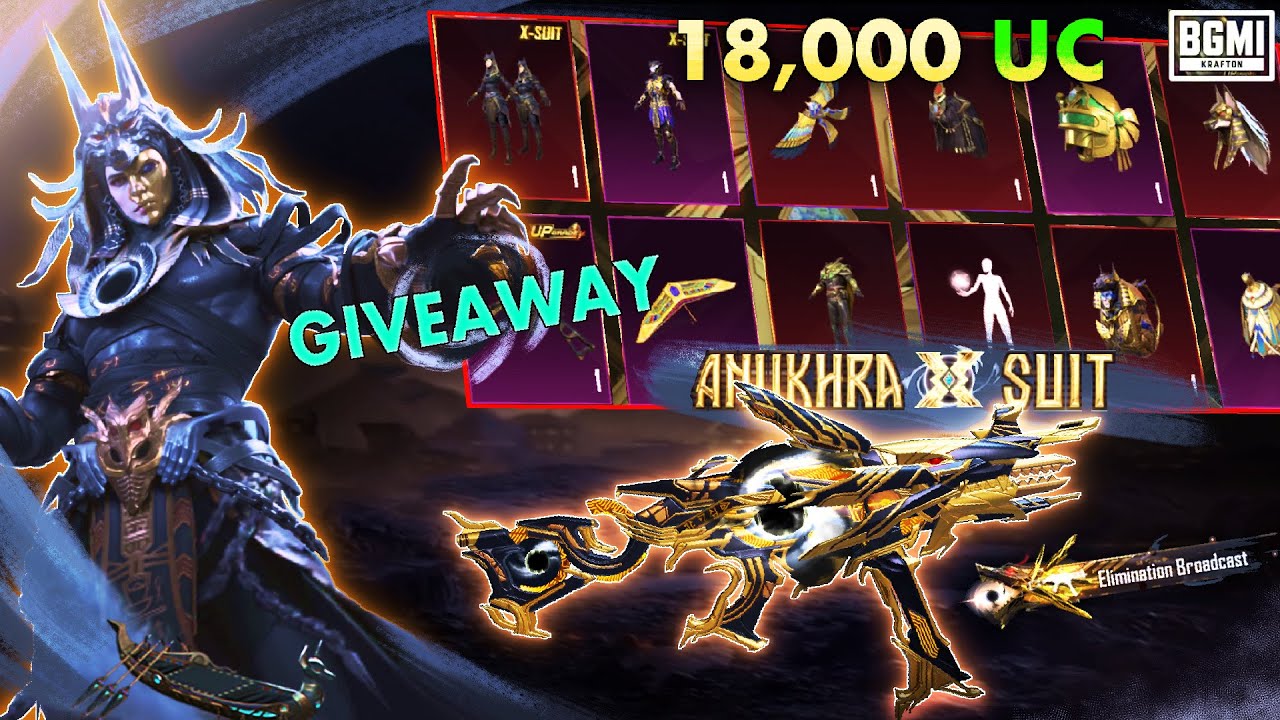 NEW X-SUIT GIVEAWAY!! ANUKHRA X-SUIT CRATE OPENING 🔥| UMP45 GUN skin🔥 | 18k UC | PUBG MOBILE | BGMI