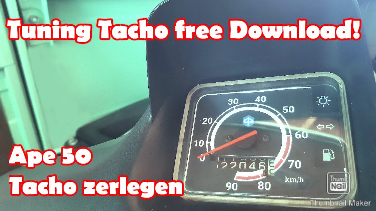 Tacho Zerlegen - Ape 50 - Tuning Tacho free Download