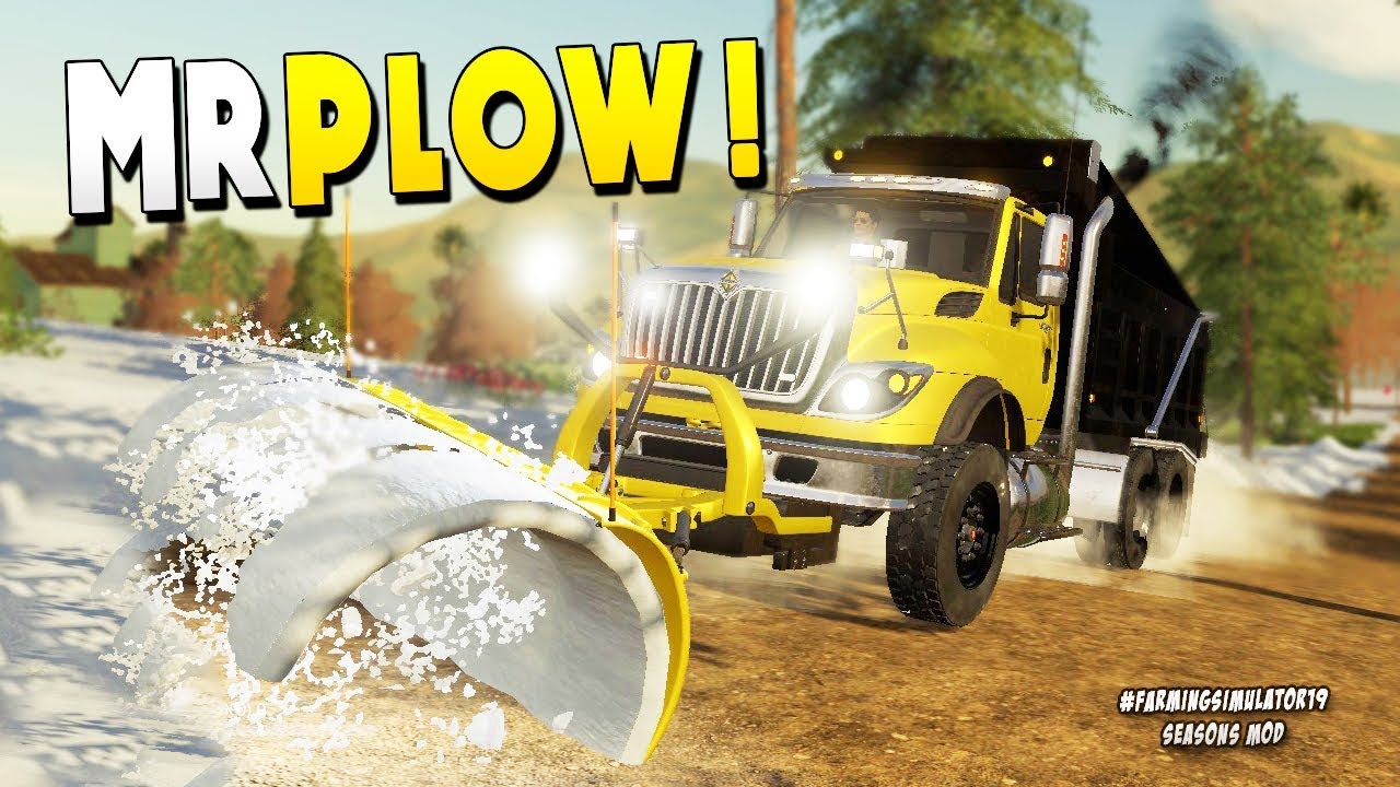 Mr Plow Saves Town from a Crippling Winter Blizzard - Farming Simulator 19 Gameplay