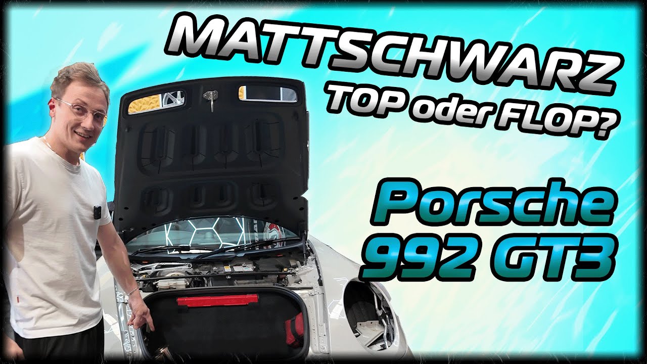 OPTICARS | SCHWARZMATT - TOP oder FLOP | Porsche 992 GT3 Folierung ​⁠@Moodycars