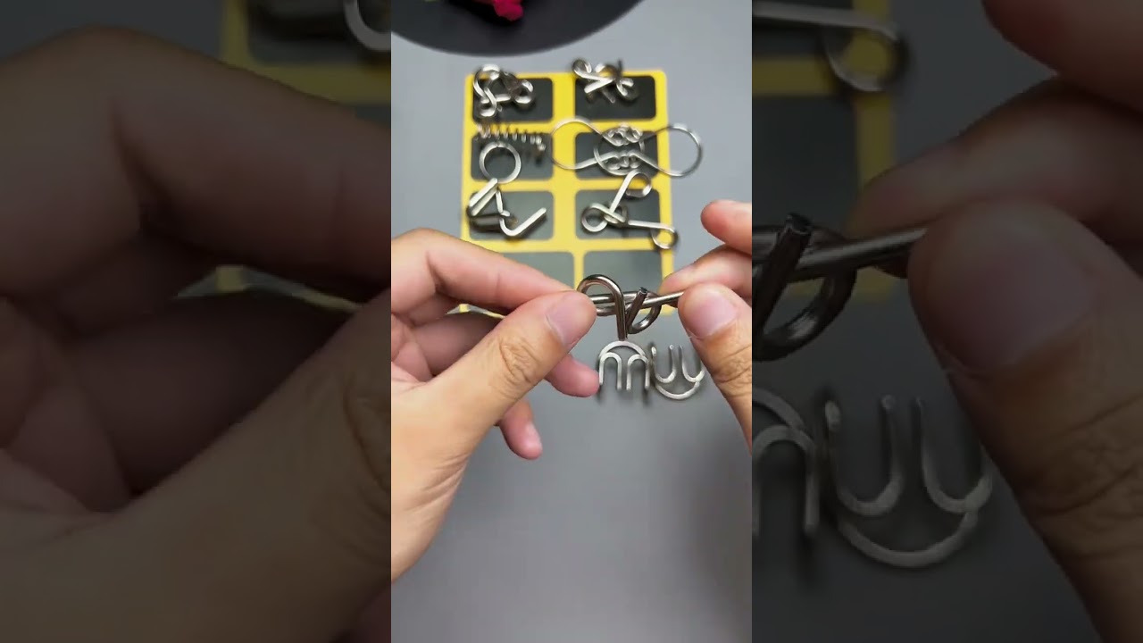 Mini Metal Puzzle Solutions #solve #puzzles #shorts