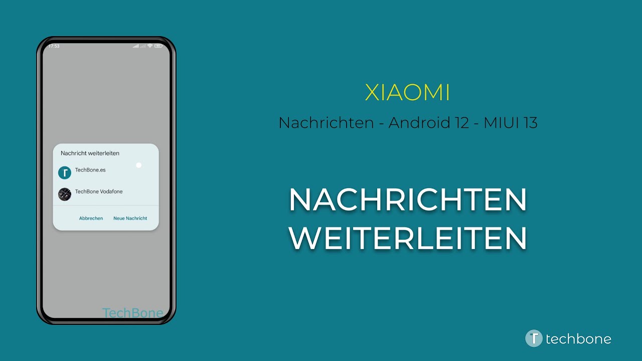 Nachrichten weiterleiten - Xiaomi [Android 12 - MIUI 13]