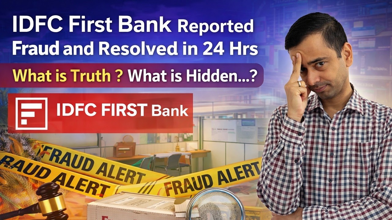IDFC First Bank Fraud Case Reloved in 24 Hrs ? Explained