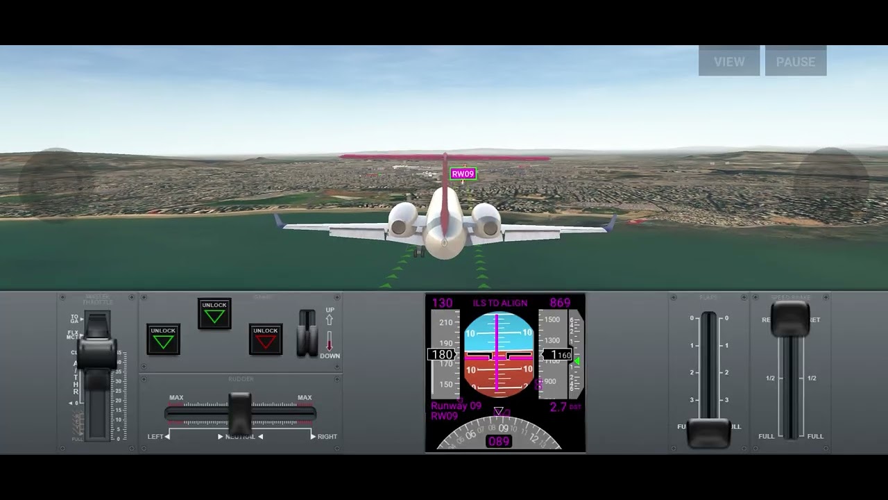 Airline commander gear failure test