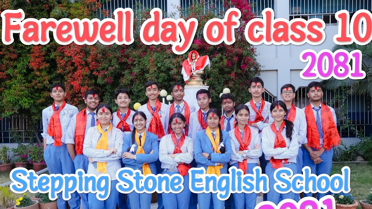 Farewell day 2081 of students at Stepping Stone English School Dhangadhi