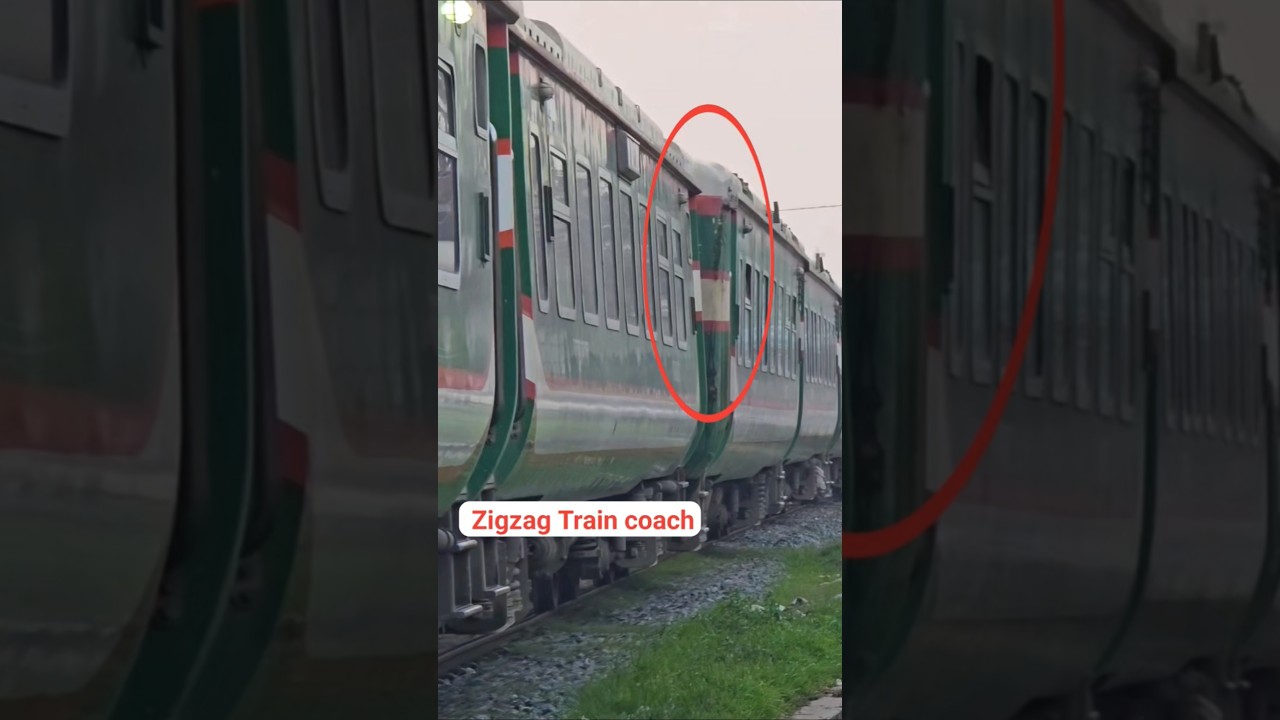 Zigzag Train😱😱😱 #shorts #train #railtrack
